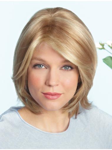 Blonde Shoulder Length Great Monofilament Wigs For Sale