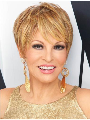 Lace Front Boycuts Short 6 Inches Ideal Blond Short Synthetic Wigs