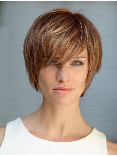 Capless Bobs Affordable Auburn Human Hair Wig