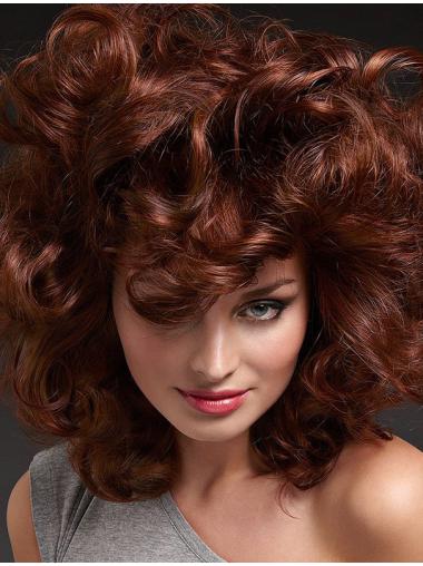 Auburn Long Popular Soft Lace Long Curly Lace Wig