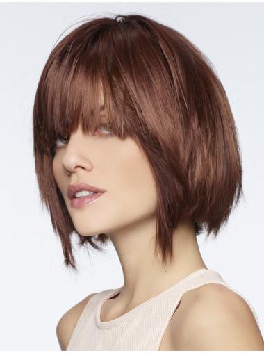 Auburn Bobs Straight High Quality Front Lace Human Hair Wig