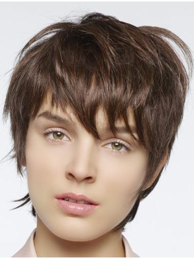 Auburn Boycuts 6 Inches Trendy Coloured Lace Front Wigs