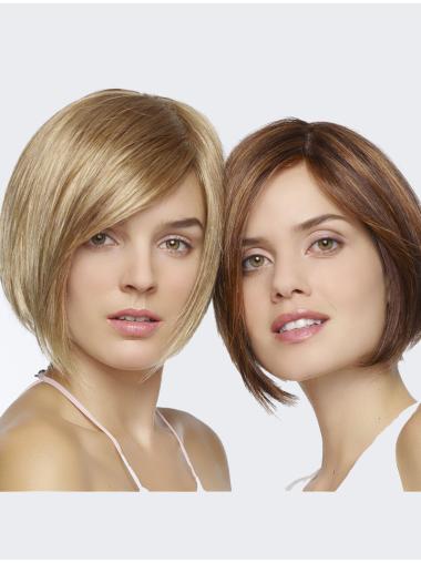 Straight Synthetic Designed Bob Cut Lace Wigs