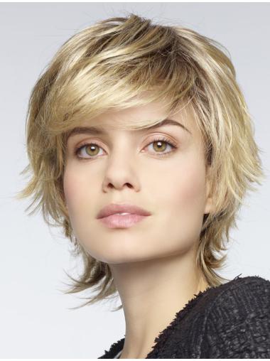 Layered Capless 10 Inches Medium Length Synthetic Wig