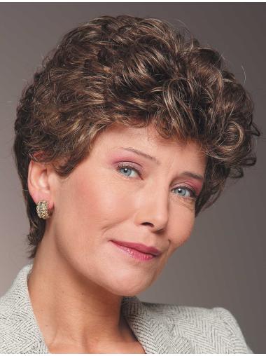 Auburn Curly 4 Inches Great Lace Wigs Small Caps