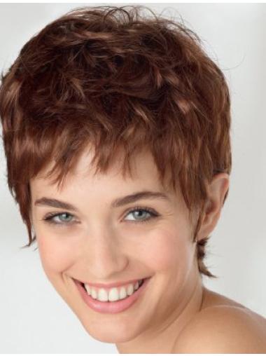 No-Fuss 6 Inches Synthetic Monofilament Short Wigs
