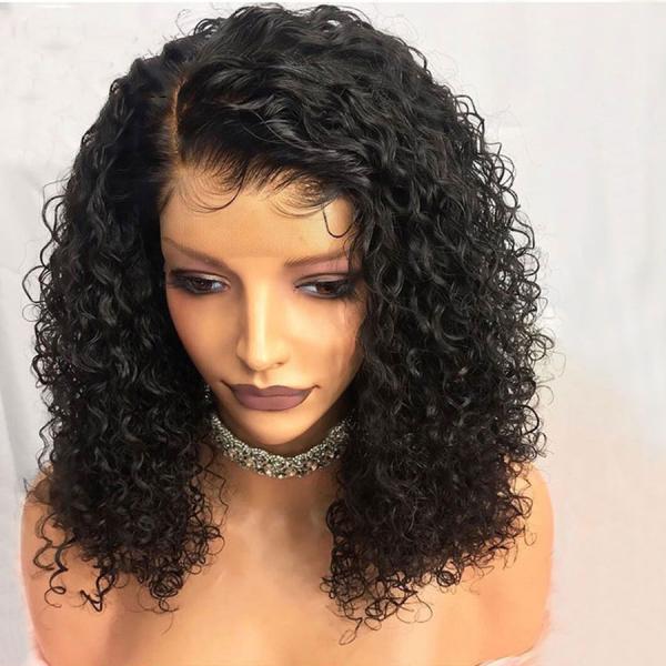 Short Curly Lace Front Human Hair Wigs Pre Plucked With Baby Hair Brazilian Remy Hair Lace Front Wigs