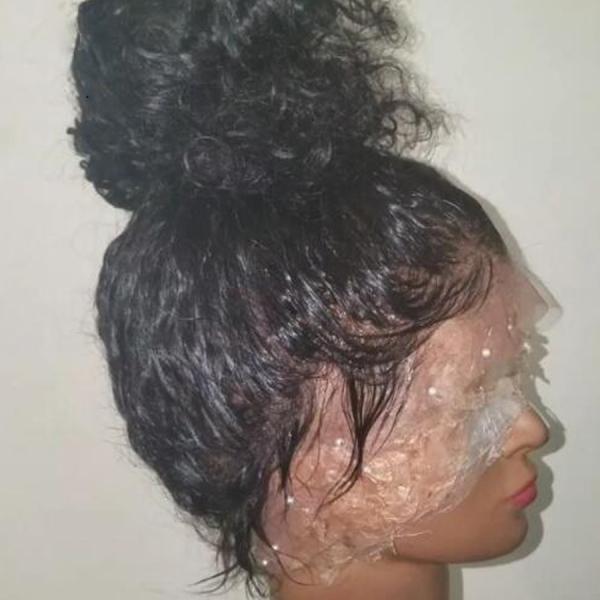 Full Lace Wig With Baby Hair Pre Plucked Human Hair Wigs Remy Hair Bleached Knots