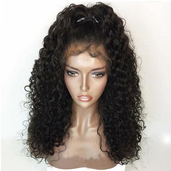 Human Hair Wigs Curly Brazilian Remy Hair Lace Front Wig With Baby Hair Pre Plucked Natural Hariline