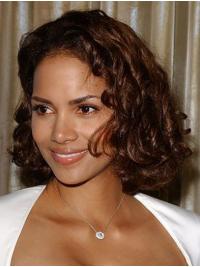 Synthetic Lace Front Chin Length Bobs Stylish 12" Halle Berry Wigs