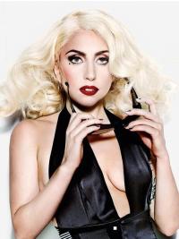 Heat Friendly Synthetic Celebrity Wigs Layered Curly Durable Lady Gaga
