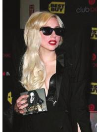 Blonde Layered Lady Gaga Human Hair Wig Remy