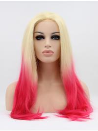 Style Without Bangs Long Colorful Best Lace Front Wigs
