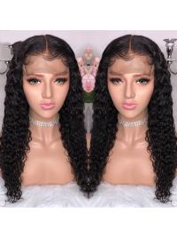 Curly Lace Front Human Hair Wigs Pre Plucked With Baby Hair Brazilian Remy Hair Lace Front Wigs